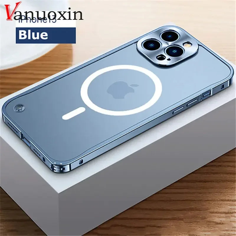 Magnetic metal case for iPhone